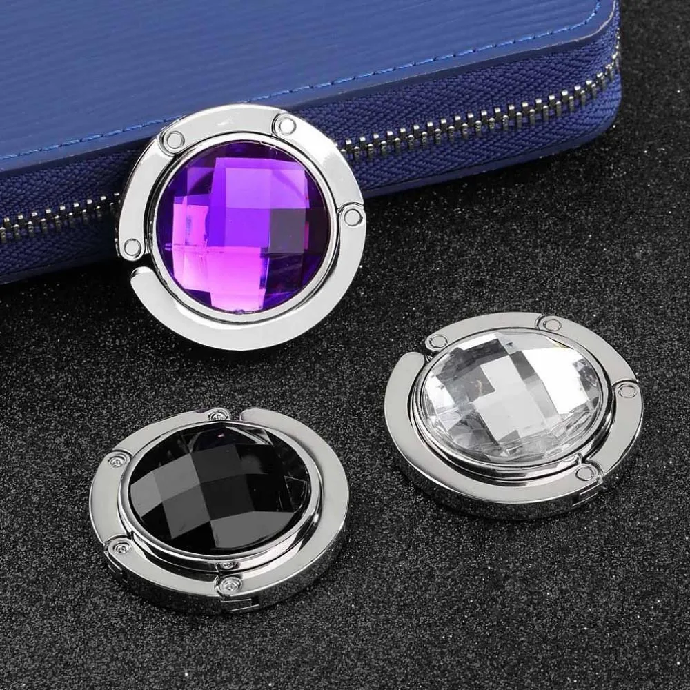 Portable Foldable Handbag Hanger - Lightweight Multifunction Bag Holder Hook