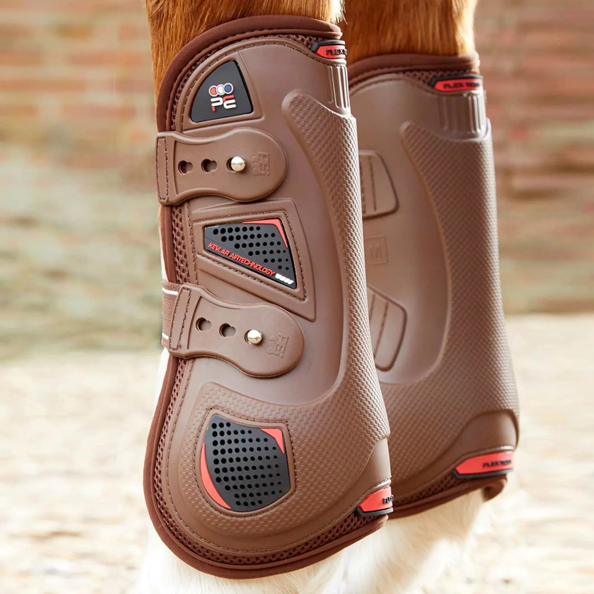 Premier Equine Kevlar Airtechnology Tendon Boot - Brown