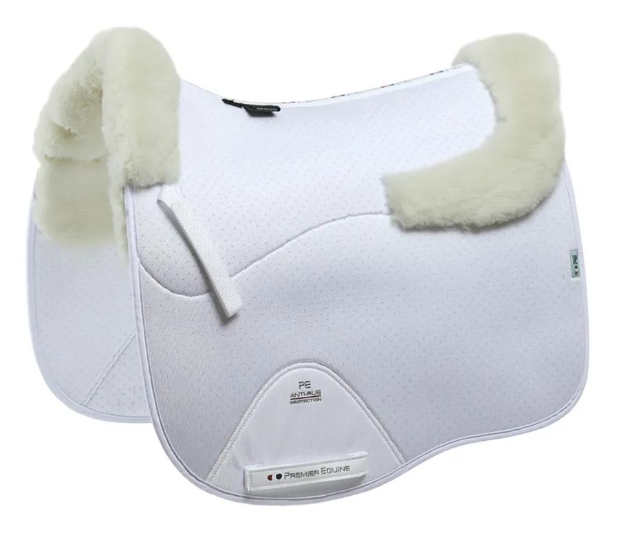 Premier Equine - Shockproof Wool European Saddle Pad - Dressage Square