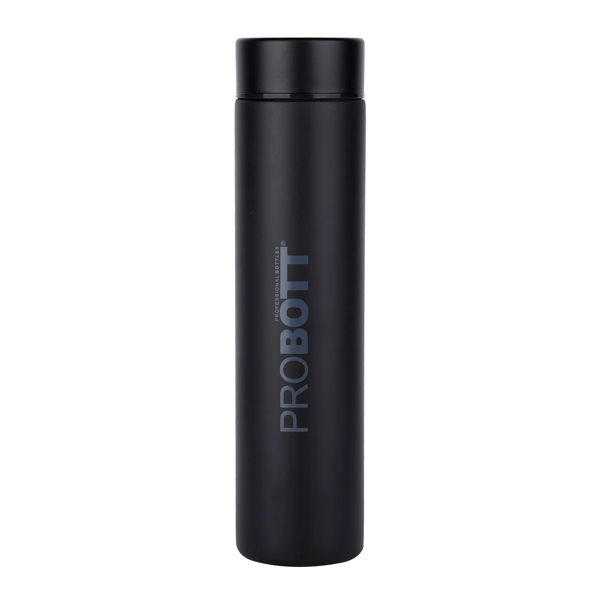 PROBOTT Compact 250ml Thermosteel Vacuum Flask, Stainless Steel Water Bottle - Black