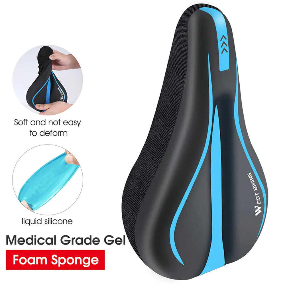 PU Leather Silicone Bicycle Seats Cover