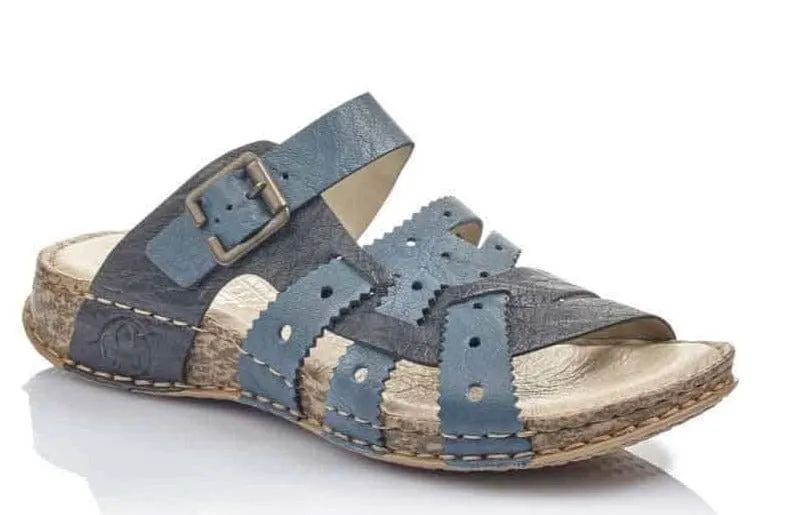 Rieker Women's Lena Sandals- Blue