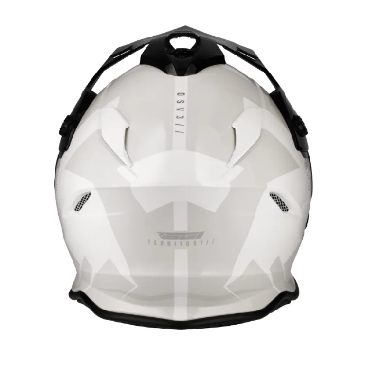 SGI DSV3 Territory White/Grey Motorcycle Helmet