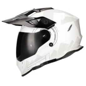 SGI DSV3 Territory White/Grey Motorcycle Helmet
