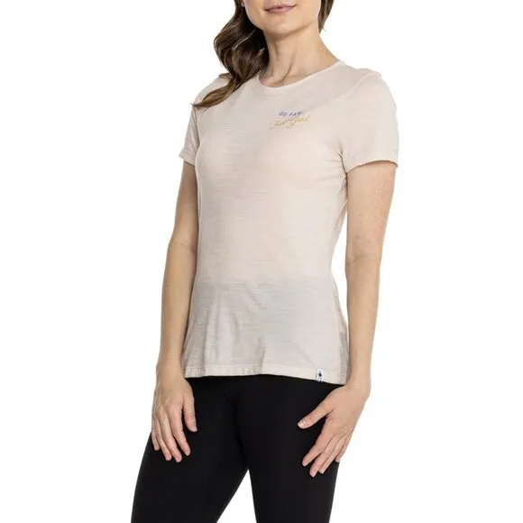 Smartwool | Active Ultralite Graphic Short Sleeve Tee | Women's | Almond Heather