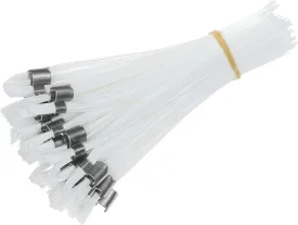 Stake Chaser Ground Marking Whiskers White 6 Inch 25-Count (Flags only, no Nails) for Survey, Landscape Design, Construction Markers, Property Line Markers, Trail Markers