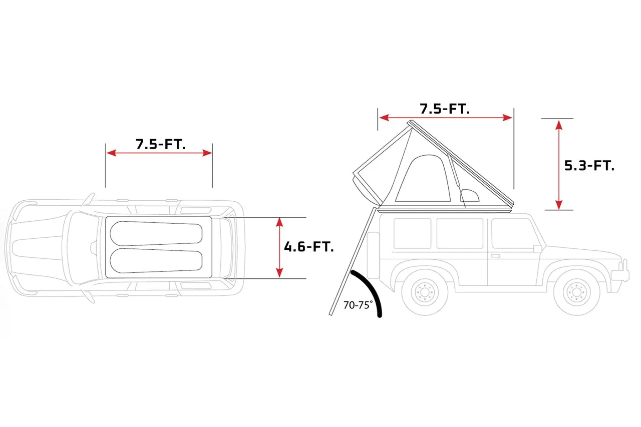 SWIFT 1400 HARD SHELL ROOFTOP TENT