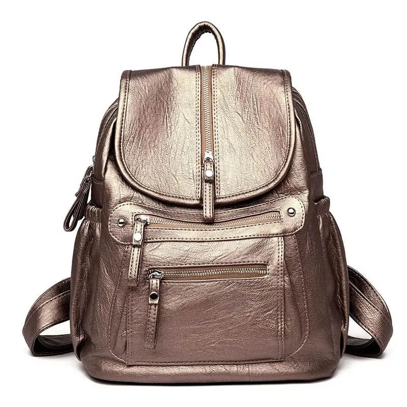 Sylis | Lightweight Leather Backpack