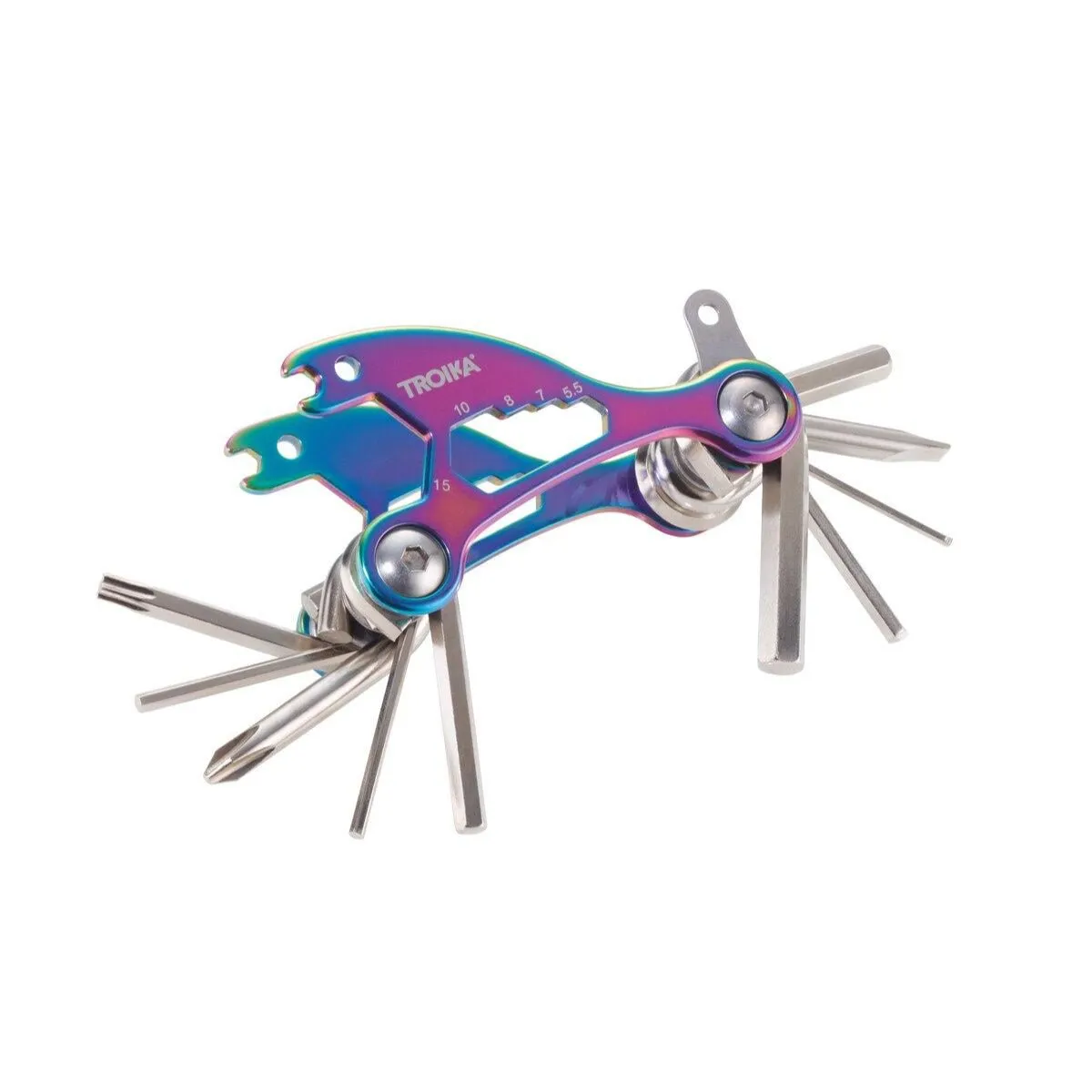 Troika Compact Bicycle Multi-Tool in Spectrum Finish