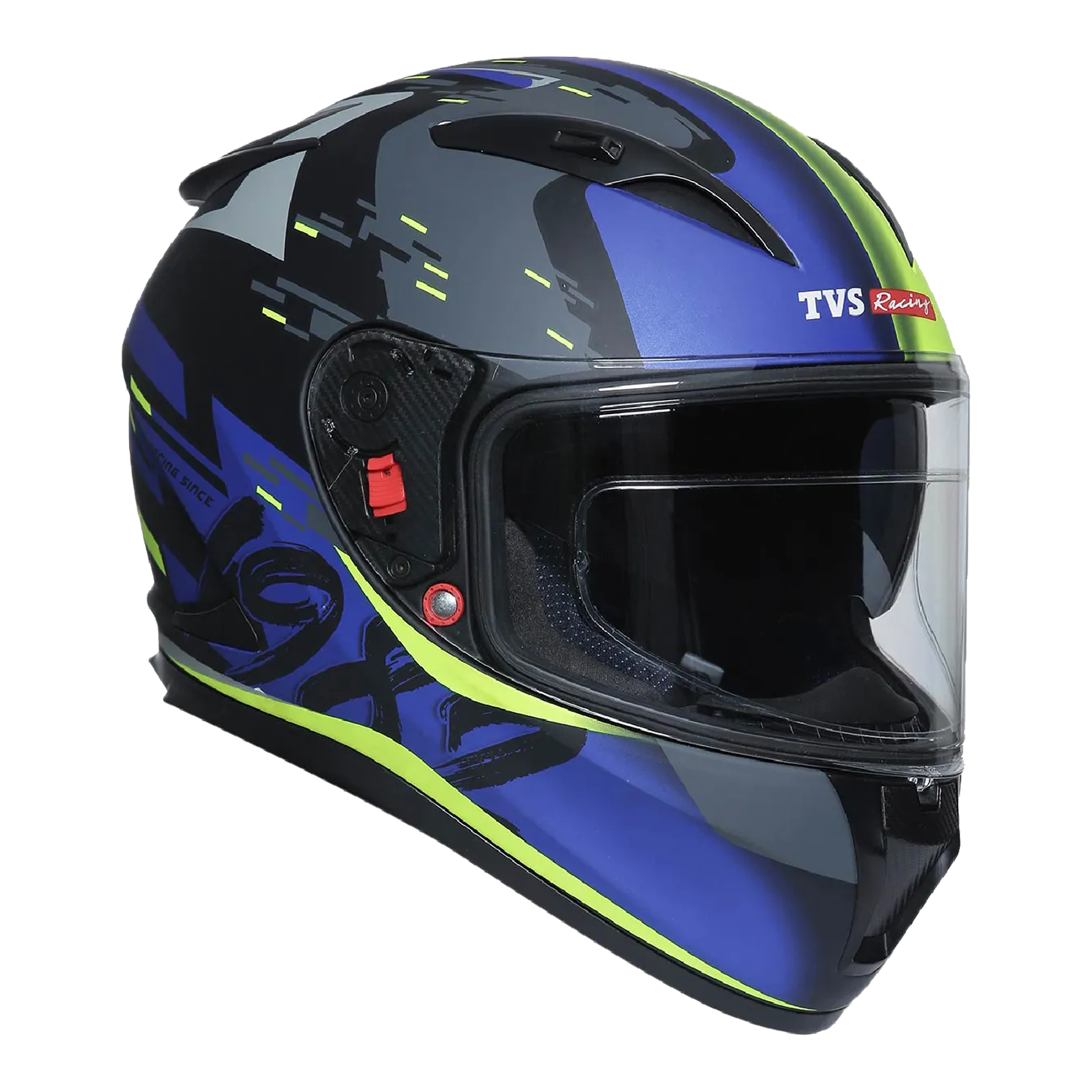 TVS Racing Dual Visor Helmet for Men – Anti-Fog Pin-Lock, Aerodynamic Design & DOT/ISI/ECE Certified – Premium Full Face Helmet For Men