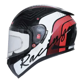 TVS Racing Dual Visor Helmet for Men – Anti-Fog Pin-Lock, Aerodynamic Design & DOT/ISI/ECE Certified – Premium Full Face Helmet For Men