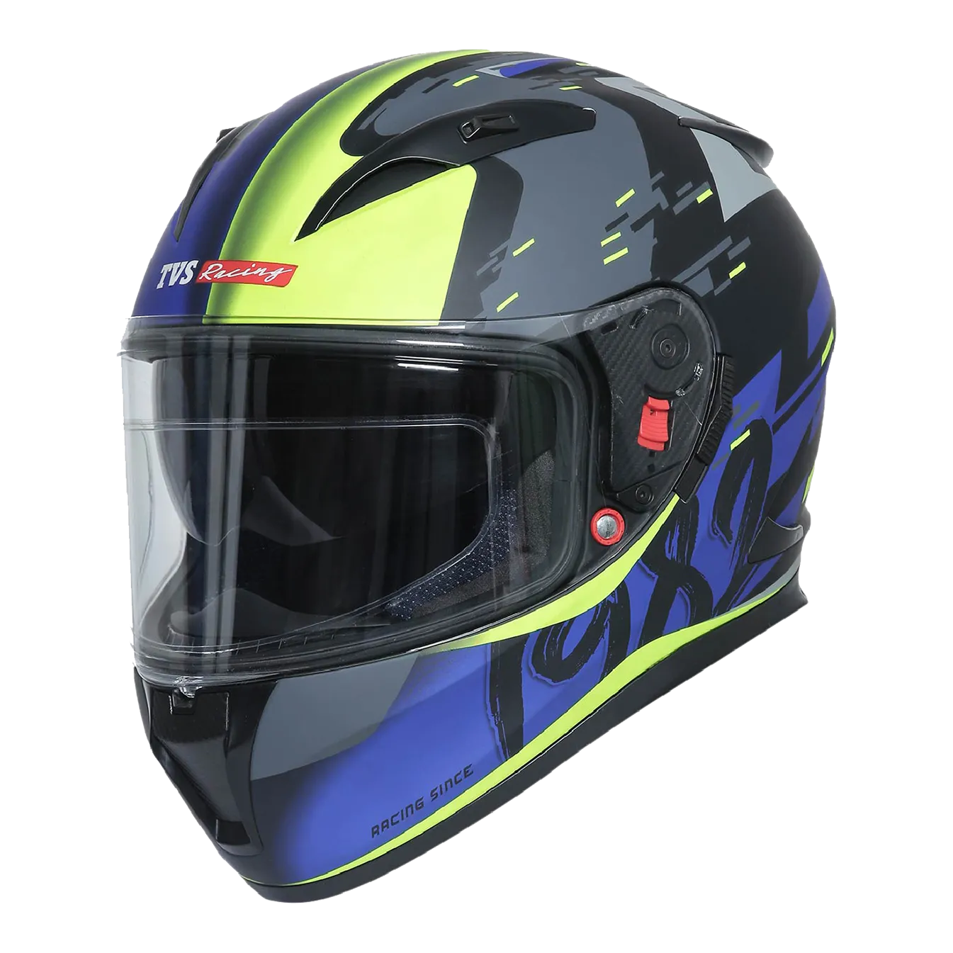 TVS Racing Dual Visor Helmet for Men – Anti-Fog Pin-Lock, Aerodynamic Design & DOT/ISI/ECE Certified – Premium Full Face Helmet For Men