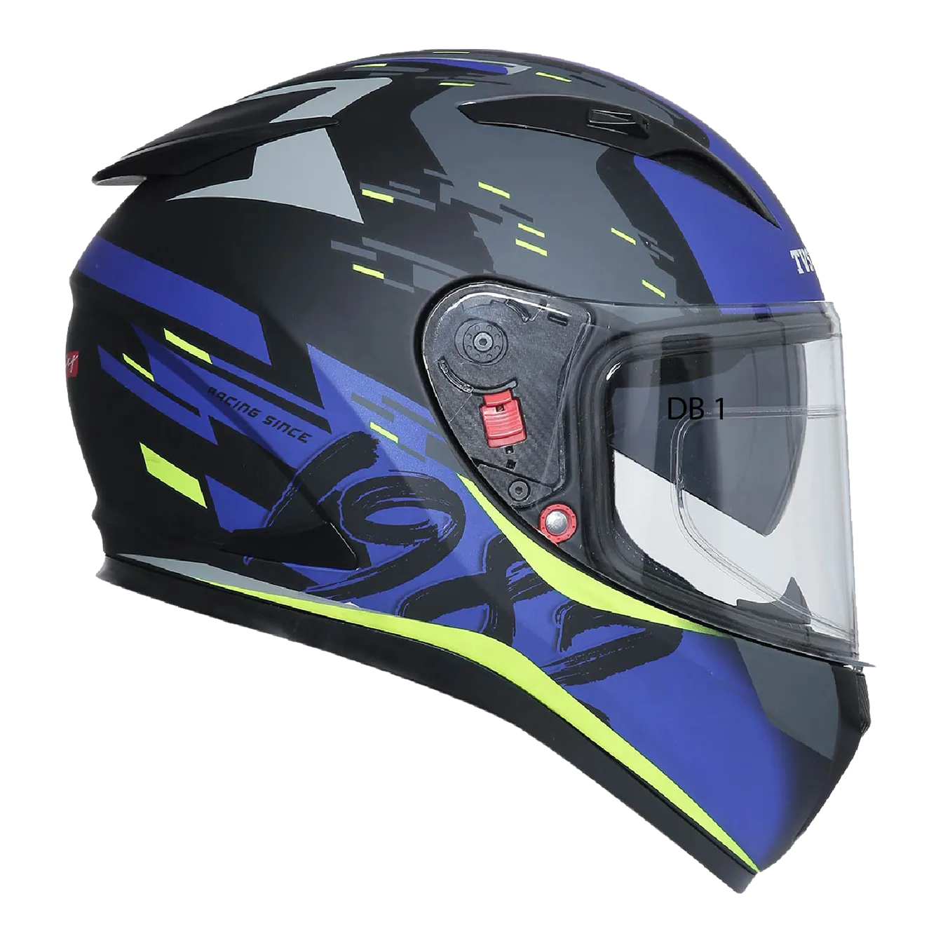 TVS Racing Dual Visor Helmet for Men – Anti-Fog Pin-Lock, Aerodynamic Design & DOT/ISI/ECE Certified – Premium Full Face Helmet For Men