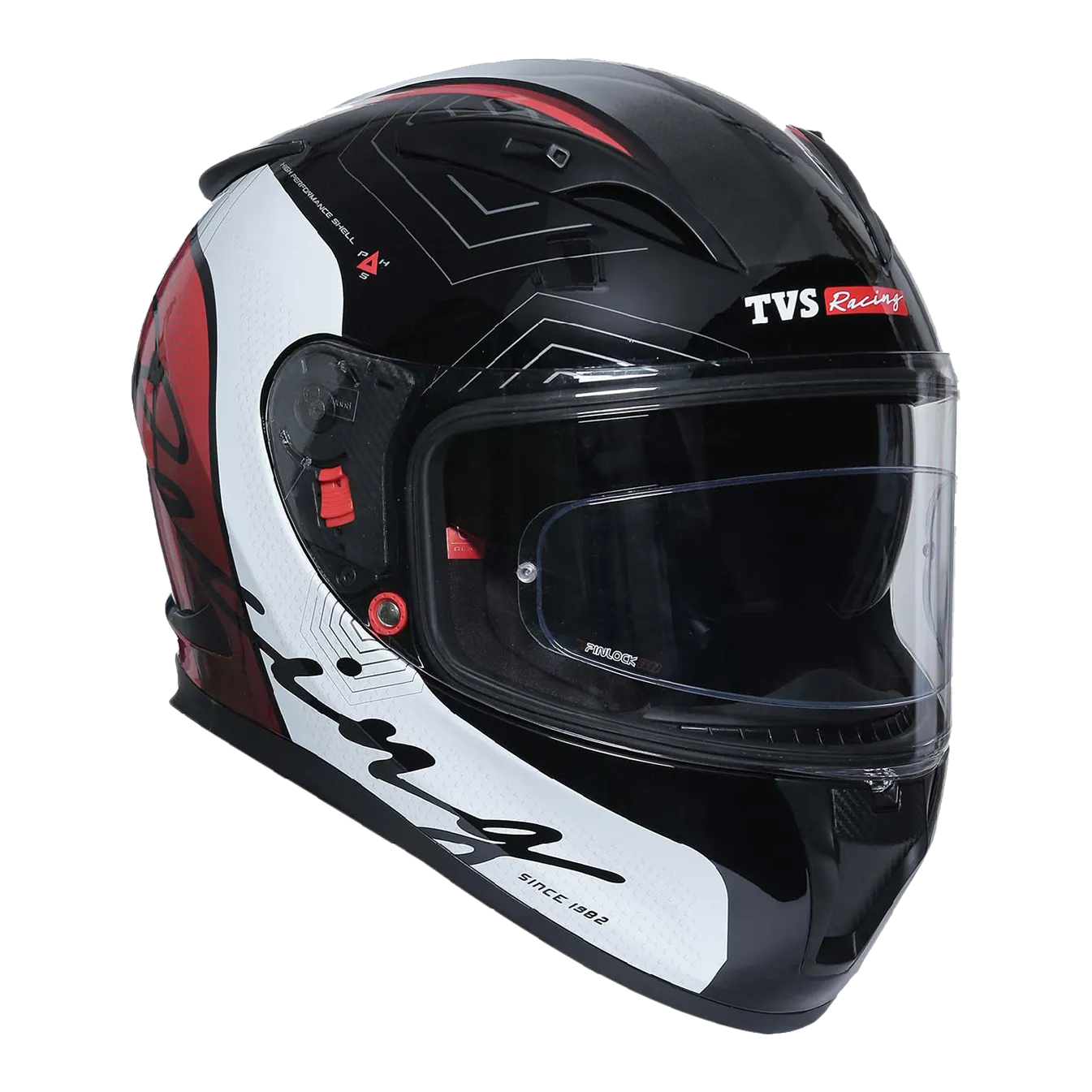 TVS Racing Helmet for Men – Anti-Fog Pin-Lock, Aerodynamic Design & DOT/ISI/ECE Certified – Premium Bike Helmet with Secure Fastening