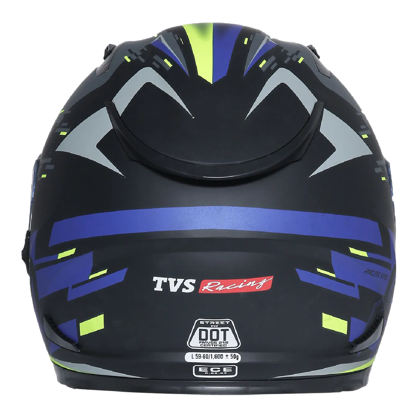 TVS Racing Helmet for Men – Anti-Fog Pin-Lock, Aerodynamic Design & DOT/ISI/ECE Certified – Premium Bike Helmet with Secure Fastening
