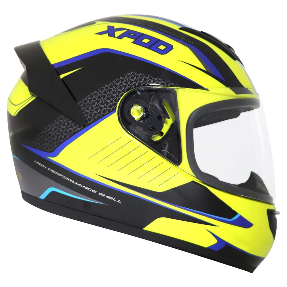 TVS XPOD Aerodynamic Helmet for Men- ISI & DOT Certified, Ultrawide Visor, Quick Release Strap – Premium Bike Helmet with Enhanced Air Circulation