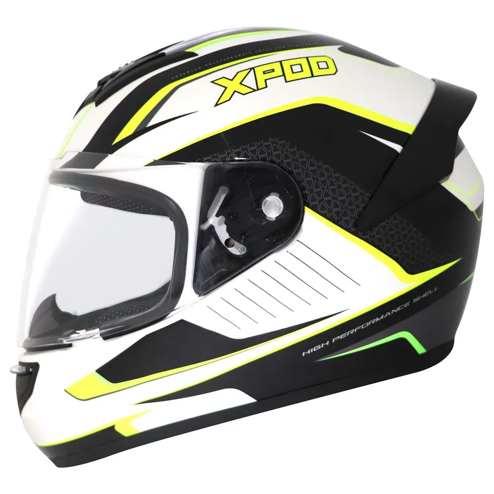 TVS XPOD Aerodynamic Helmet for Men- ISI & DOT Certified, Ultrawide Visor, Quick Release Strap – Premium Bike Helmet with Enhanced Air Circulation