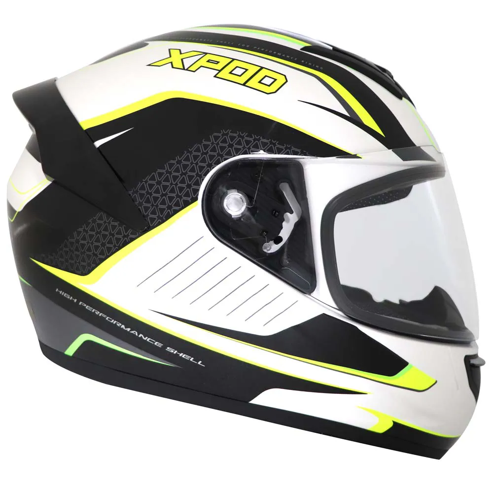 TVS XPOD Aerodynamic Helmet for Men- ISI & DOT Certified, Ultrawide Visor, Quick Release Strap – Premium Bike Helmet with Enhanced Air Circulation