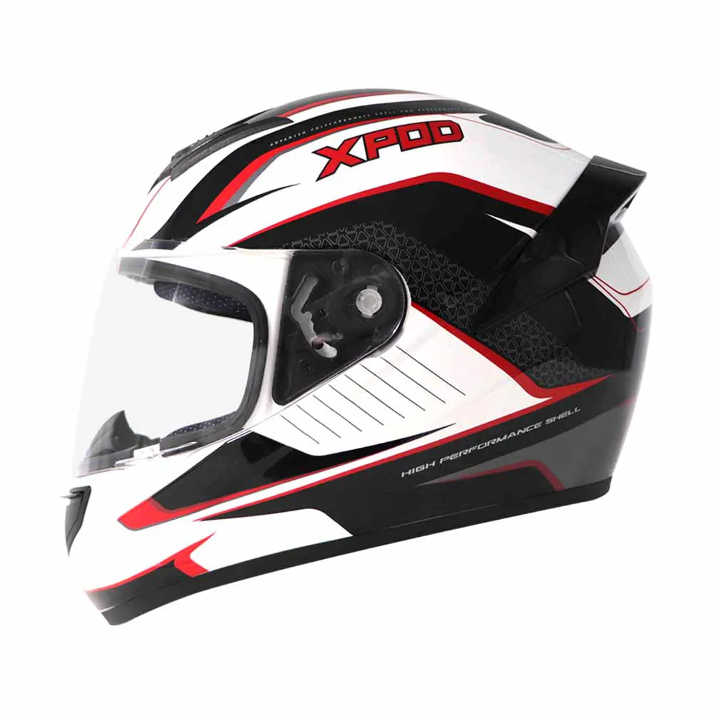 TVS XPOD Aerodynamic Helmet for Men- ISI & DOT Certified, Ultrawide Visor, Quick Release Strap – Premium Bike Helmet with Enhanced Air Circulation