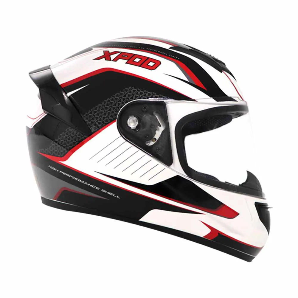 TVS XPOD Aerodynamic Helmet for Men- ISI & DOT Certified, Ultrawide Visor, Quick Release Strap – Premium Bike Helmet with Enhanced Air Circulation