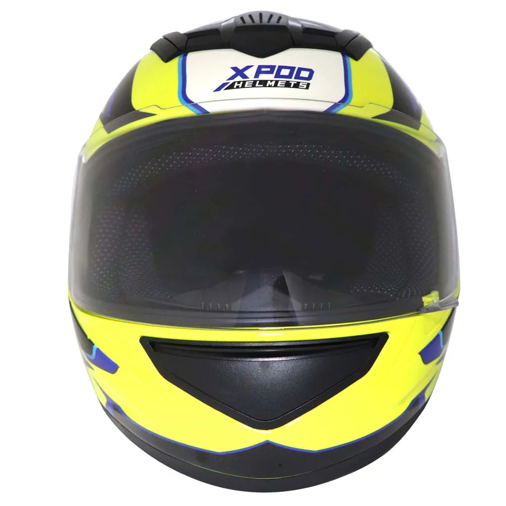 TVS XPOD Aerodynamic Helmet for Men- ISI & DOT Certified, Ultrawide Visor, Quick Release Strap – Premium Bike Helmet with Enhanced Air Circulation