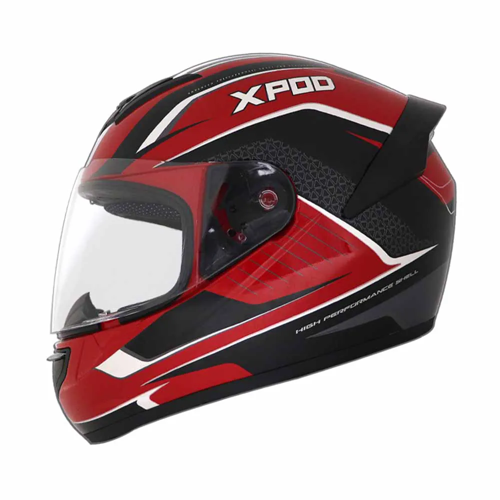 TVS XPOD Aerodynamic Helmet for Men- ISI & DOT Certified, Ultrawide Visor, Quick Release Strap – Premium Bike Helmet with Enhanced Air Circulation