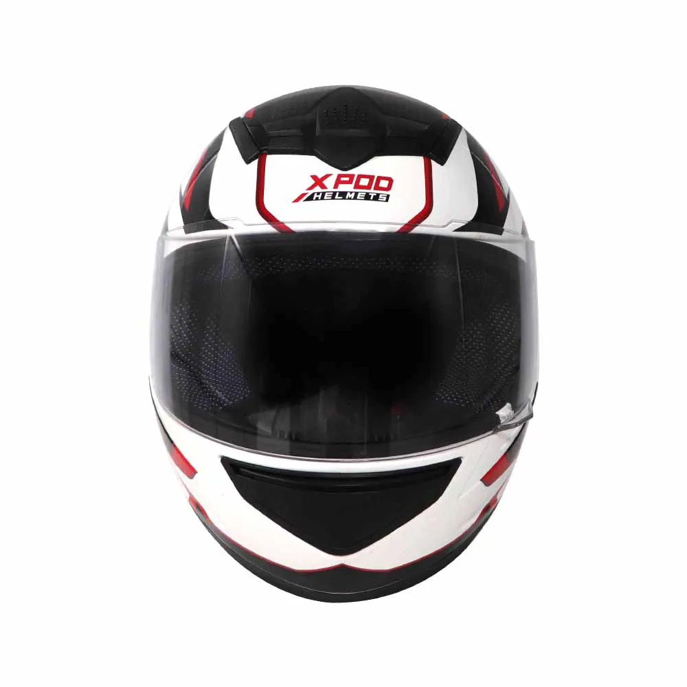 TVS XPOD Aerodynamic Helmet for Men- ISI & DOT Certified, Ultrawide Visor, Quick Release Strap – Premium Bike Helmet with Enhanced Air Circulation