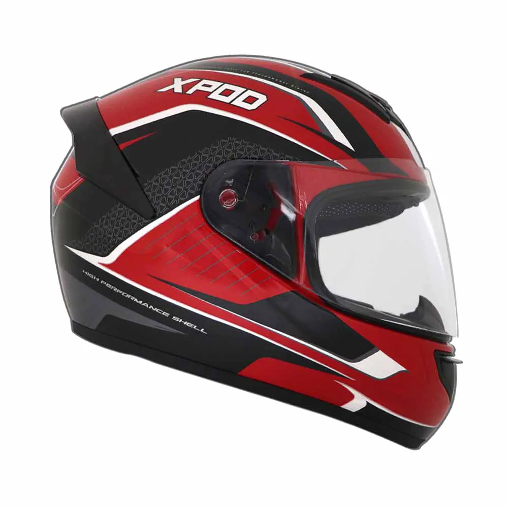TVS XPOD Aerodynamic Helmet for Men- ISI & DOT Certified, Ultrawide Visor, Quick Release Strap – Premium Bike Helmet with Enhanced Air Circulation
