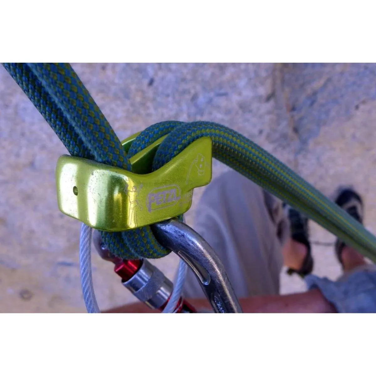 Verso - Compact, Lightweight Belay / Rappel Device - Green
