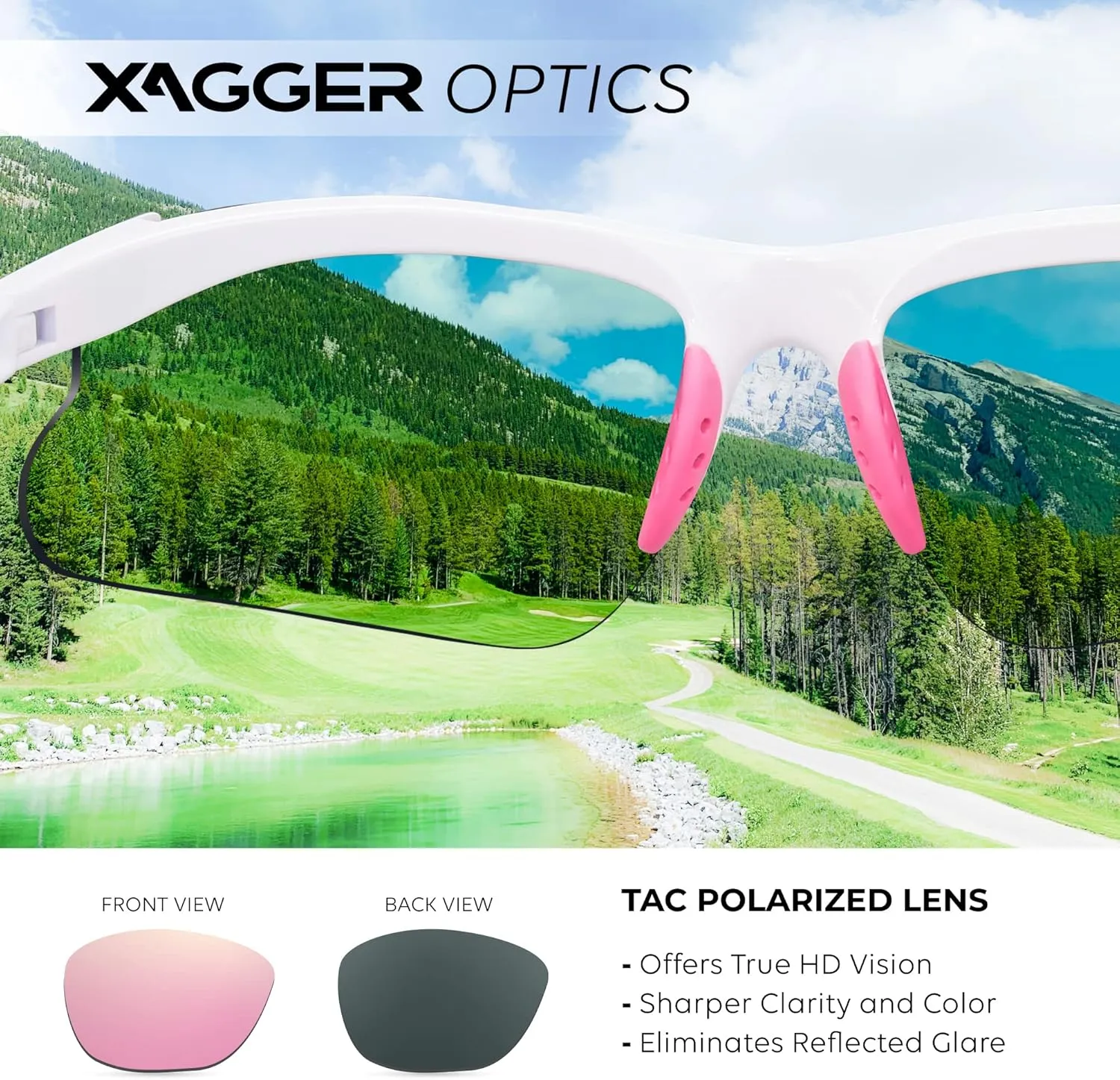 Xagger Kids Youth Polarized Sports Sunglasses for Boys Girls Baseball Softball Glasses TR90 Frame
