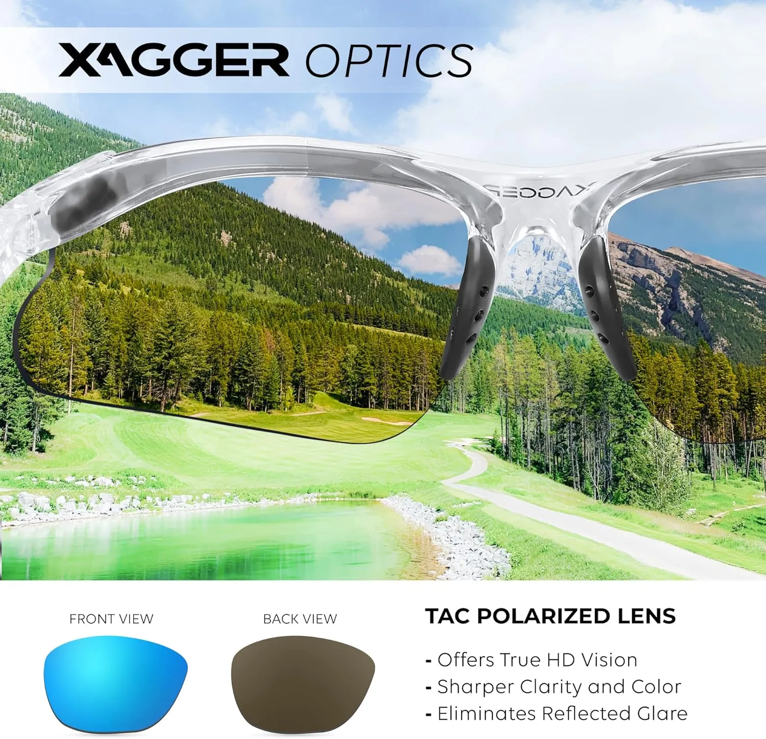 Xagger Kids Youth Polarized Sports Sunglasses for Boys Girls Baseball Softball Glasses TR90 Frame