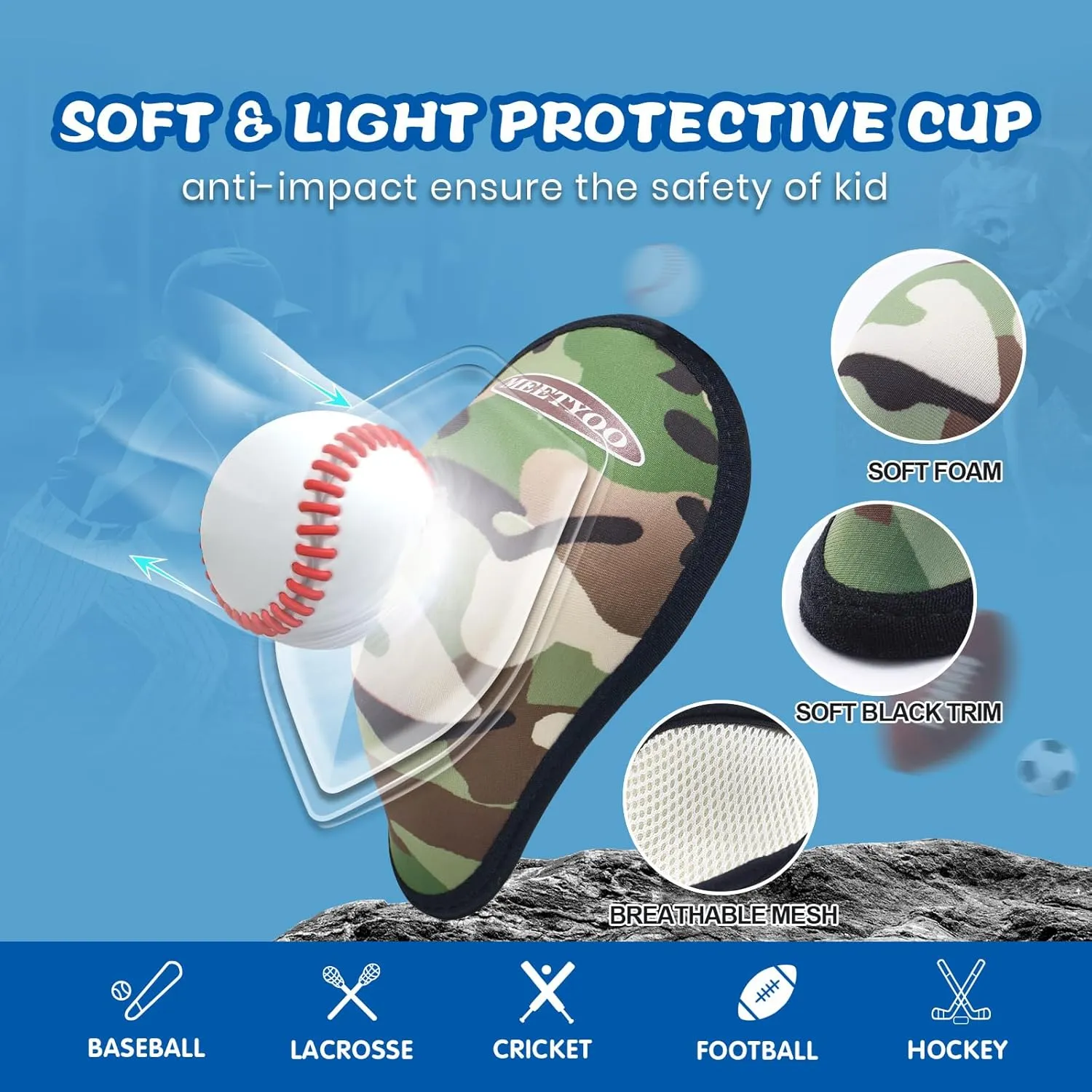 Youth Boys Athletic Compression Sliding Shorts with Soft Cup Pocket for Baseball Football Lacrosse Hockey